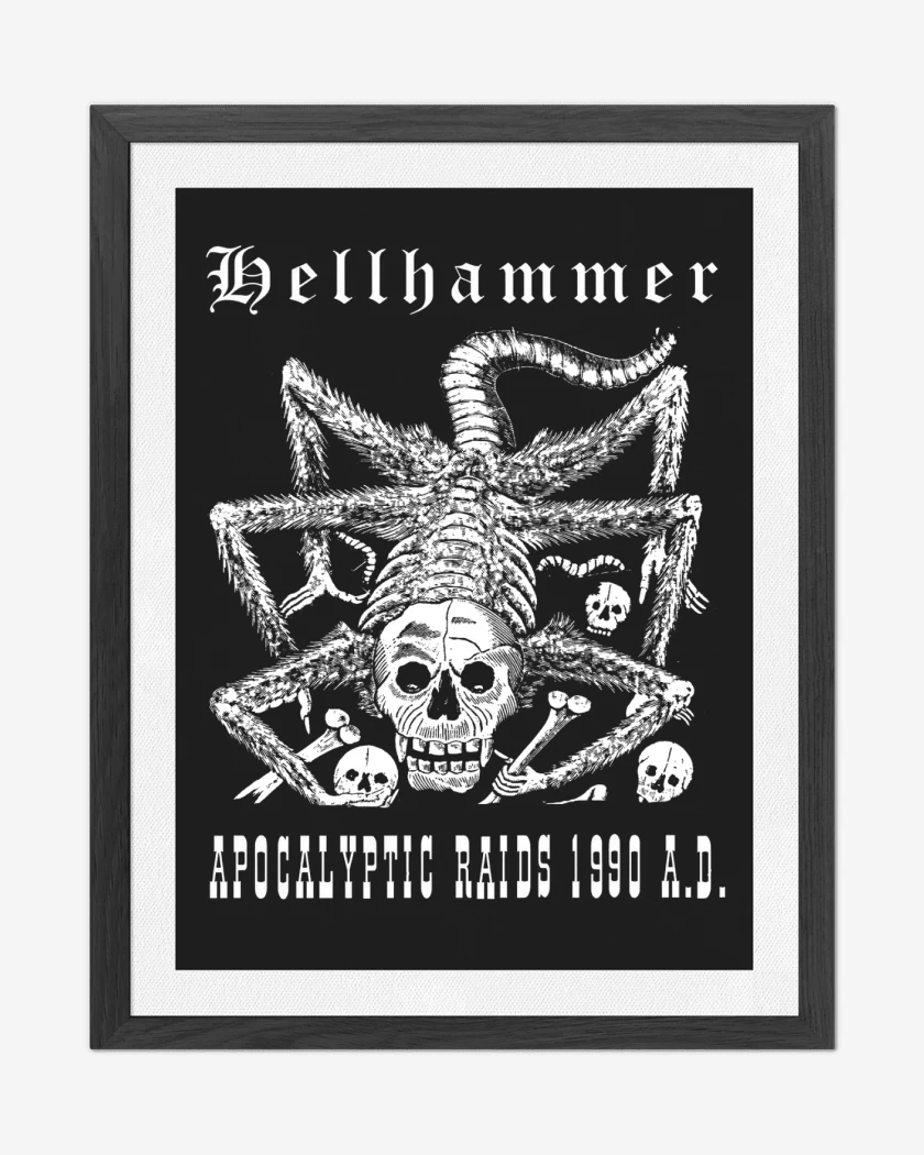 Cuadro decorativo Hellhammer Apocalyptic Radis 1990 AD