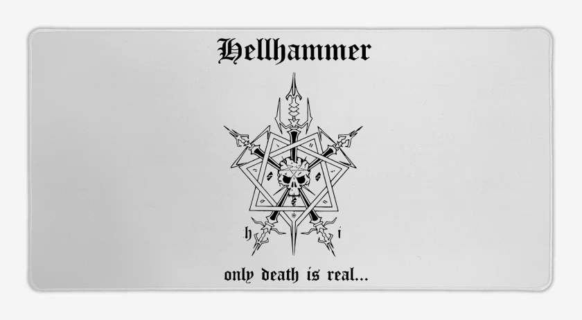 Mouse pad Gamer Hellhammer Only Death is Real N