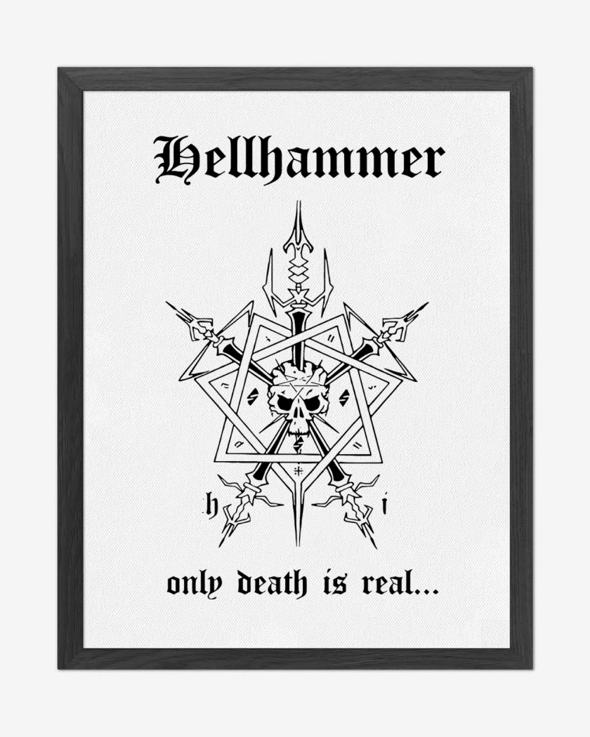 Cuadro decorativo Hellhammer Only Death is Real N
