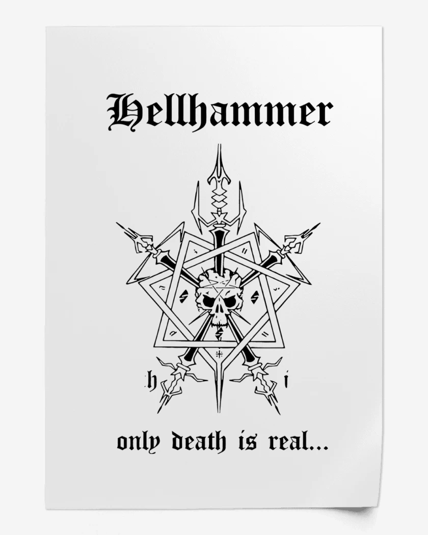 Print Hellhammer Only Death is Real N
