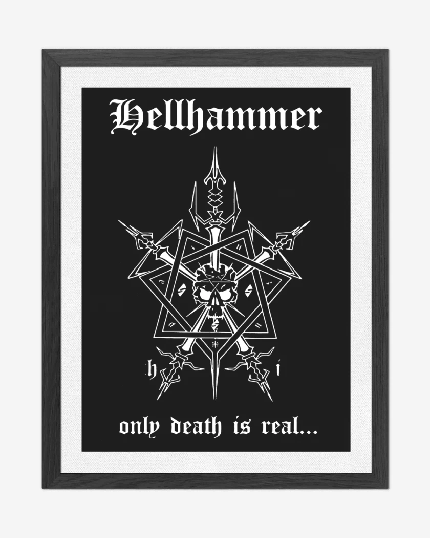 Cuadro decorativo Hellhammer Only Death is Real