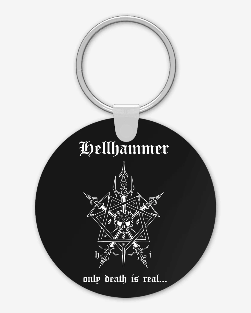 Llavero Hellhammer Only Death is Real