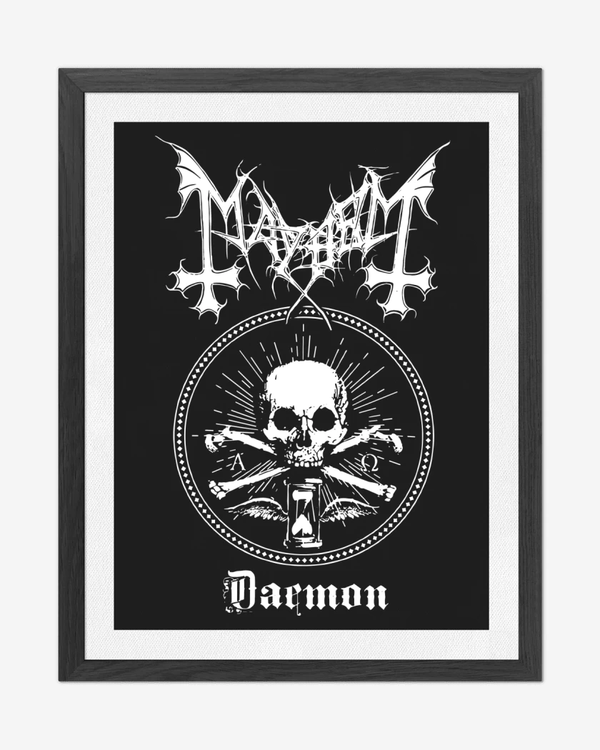 Cuadro decorativo Mayhem Daemon Skull