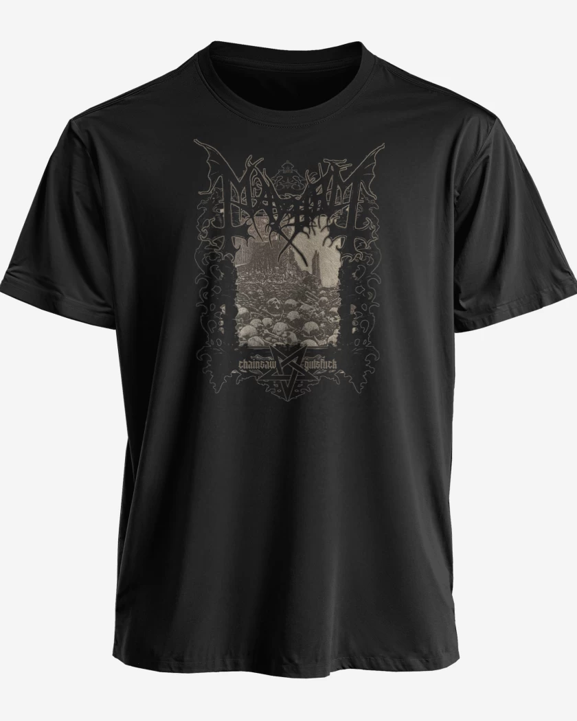 Polera Mayhem Chainsaw Gutsfuck