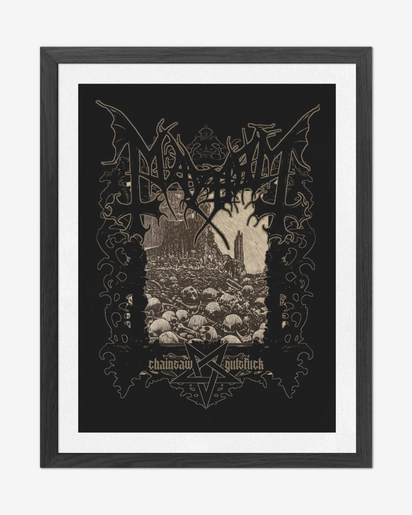 Cuadro decorativo Mayhem Chainsaw Gutsfuck