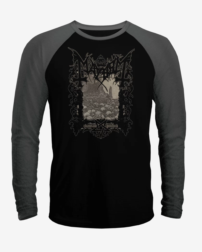 Polera Raglan Mayhem Chainsaw Gutsfuck