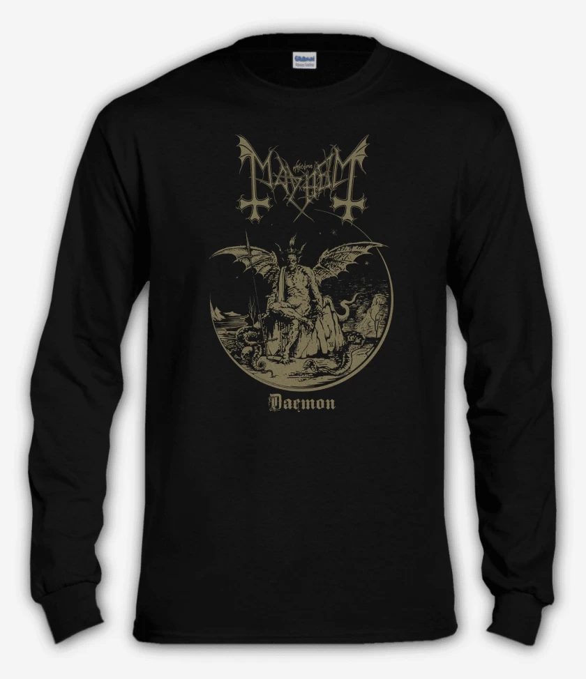 Polera manga larga Negro de Mayhem Daemon Lucifer