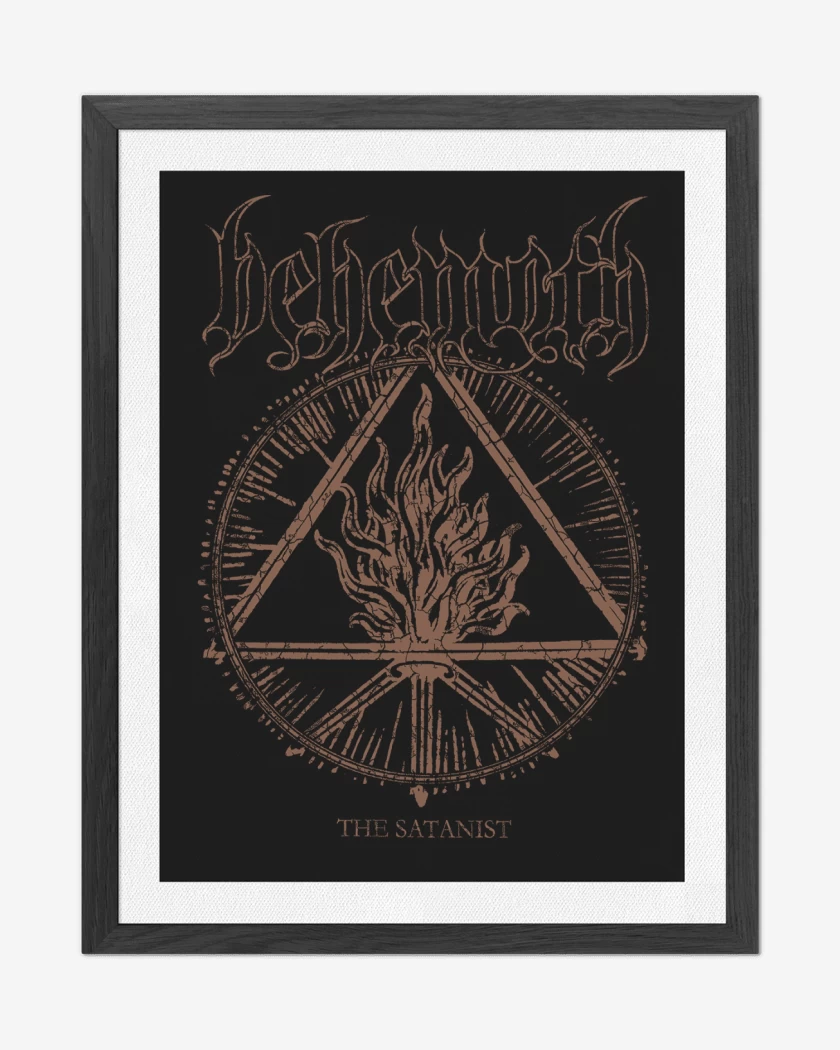 Cuadro decorativo Negro de Behemoth The Satanist