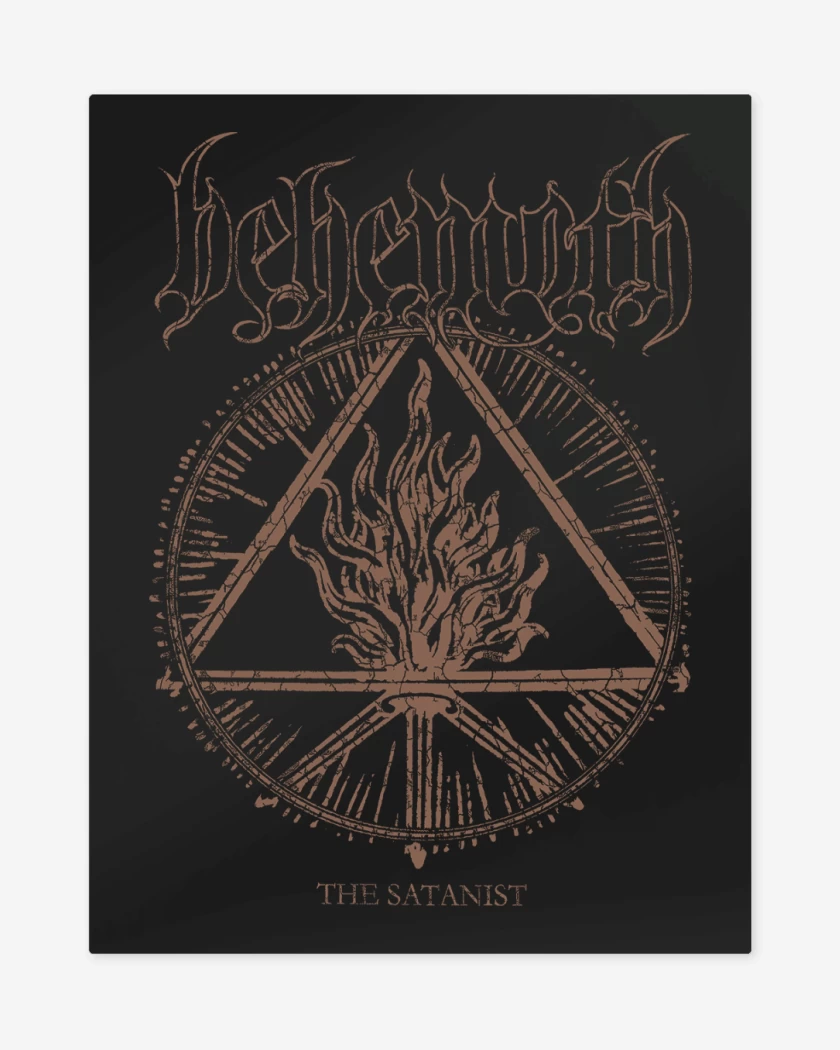 Print metalico Negro de Behemoth The Satanist