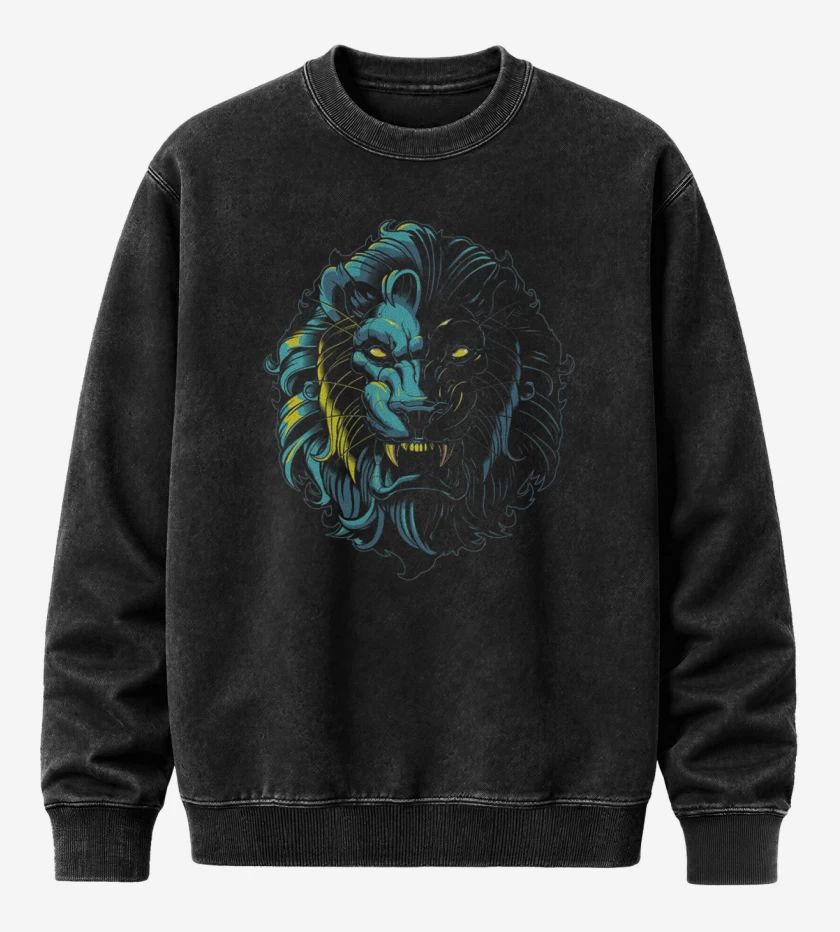 Poleron Polo Acid Wash Negro de Lyon