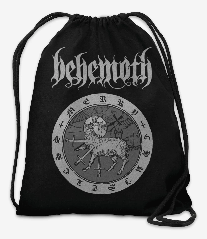 Mochila Negro de Behemoth Merry Christless
