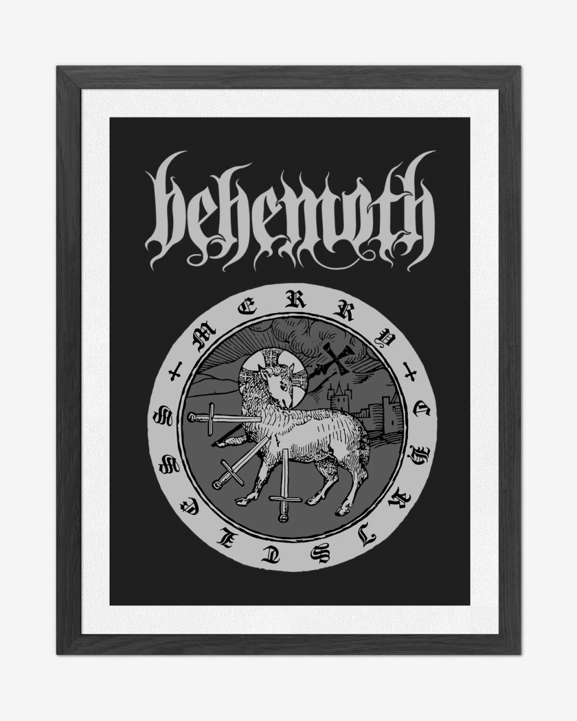 Cuadro decorativo Negro de Behemoth Merry Christless