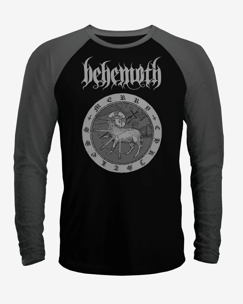 Polera Raglan Behemoth Merry Christless