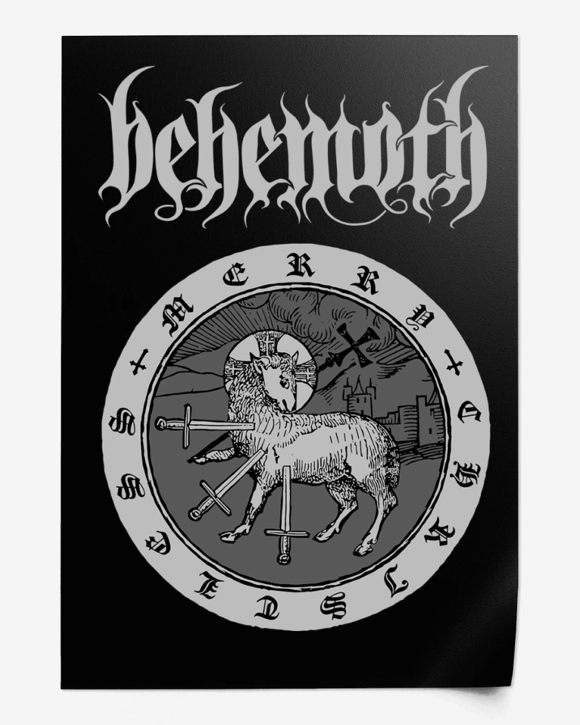 Print Behemoth Merry Christless