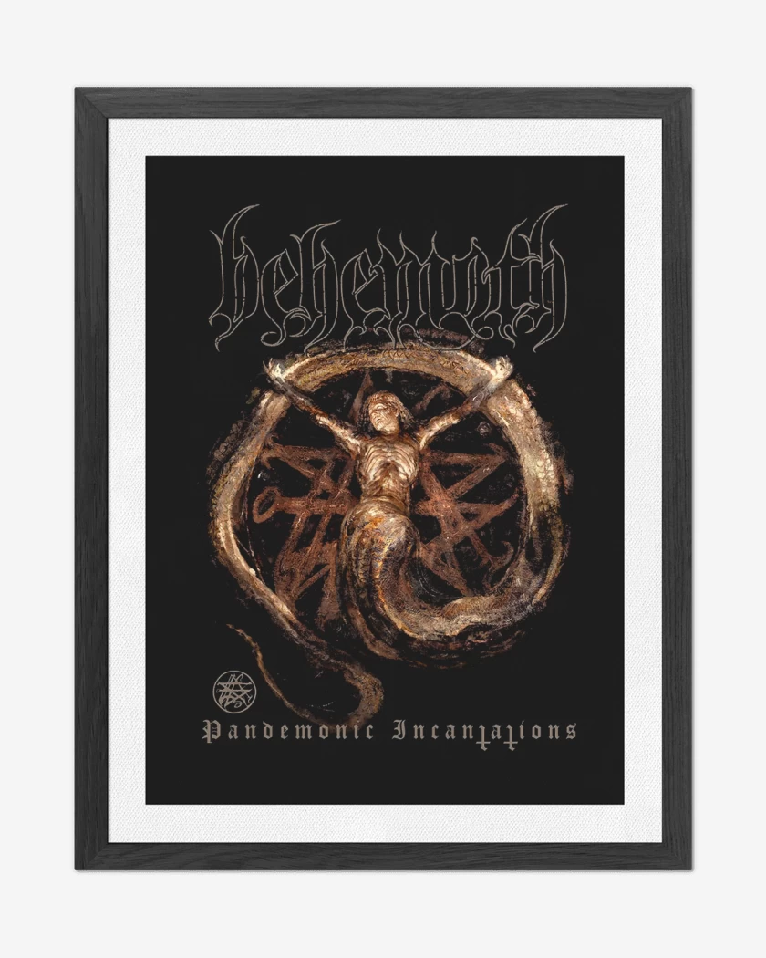 Cuadro decorativo Negro de Behemoth Pandemonic Incantations