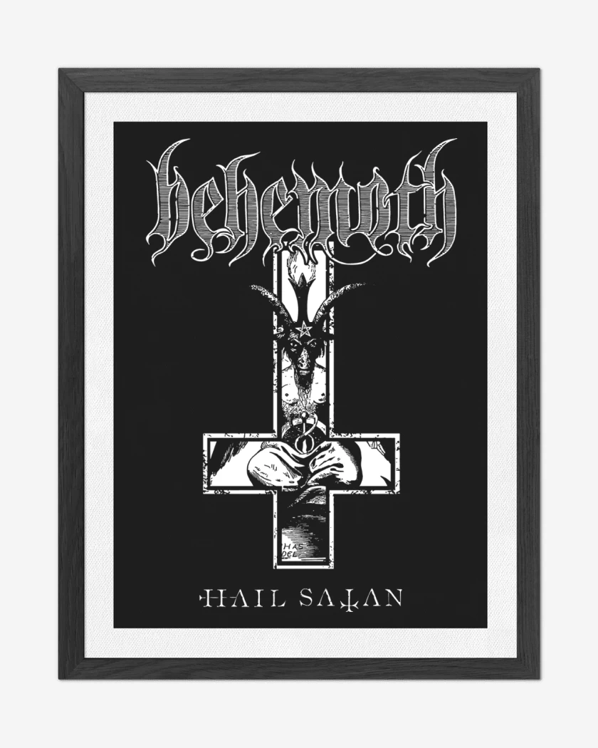 Cuadro decorativo Behemoth Hail Satan