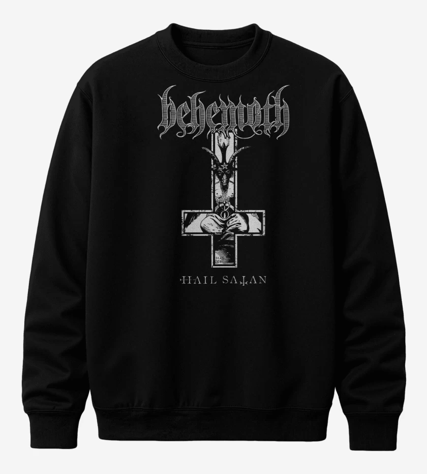 Poleron polo Behemoth Hail Satan