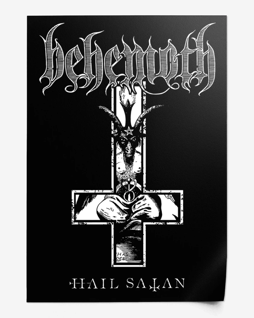 Print Behemoth Hail Satan