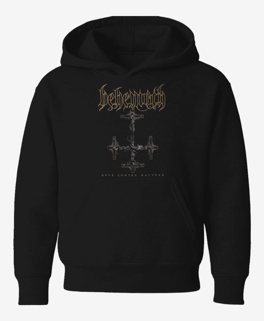 Poleron de niño Negro de Behemoth Opus Contra Natura