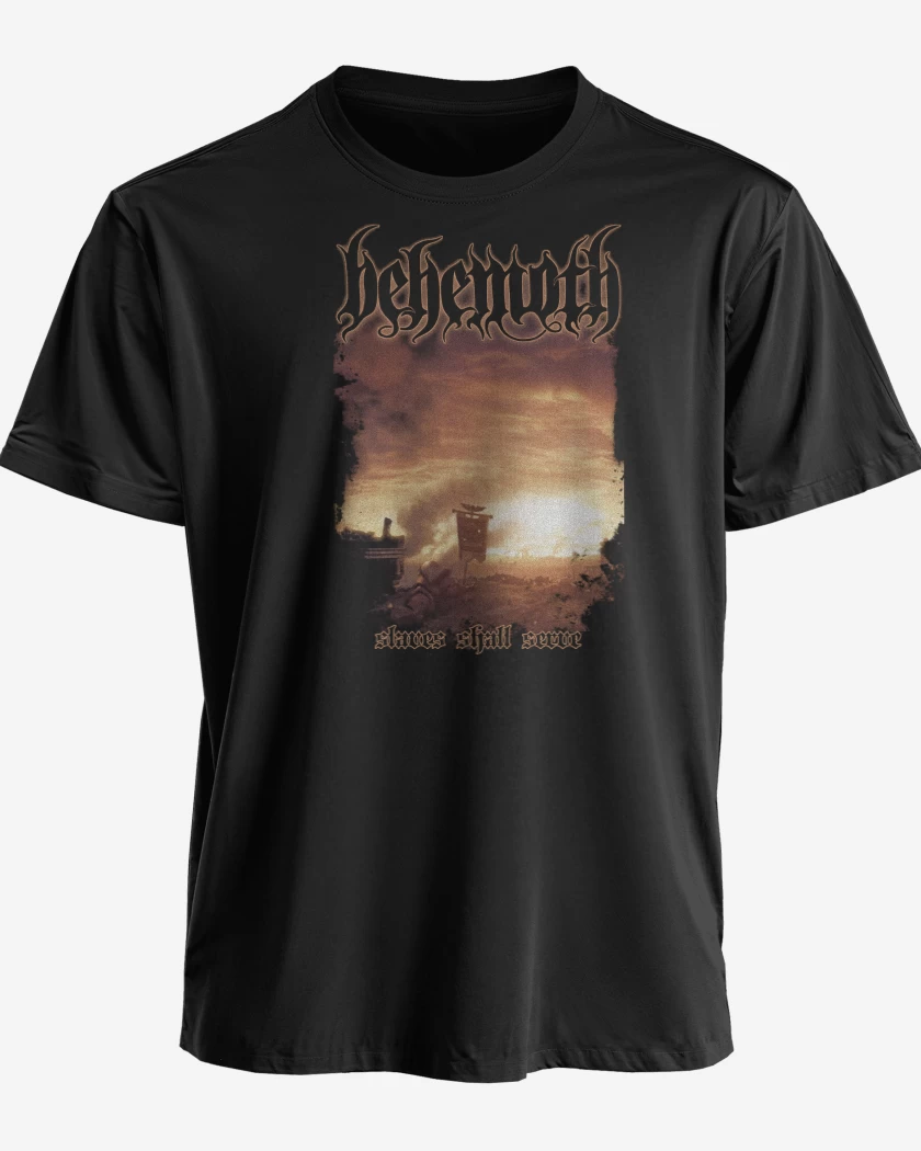 Polera premium Negro de Behemoth Slaves Shall Serve