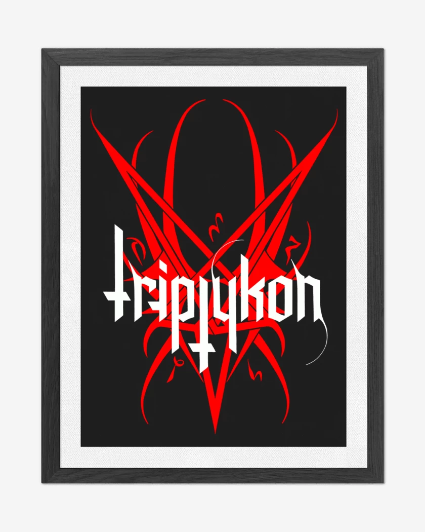 Cuadro decorativo Negro de Triptykon Logo