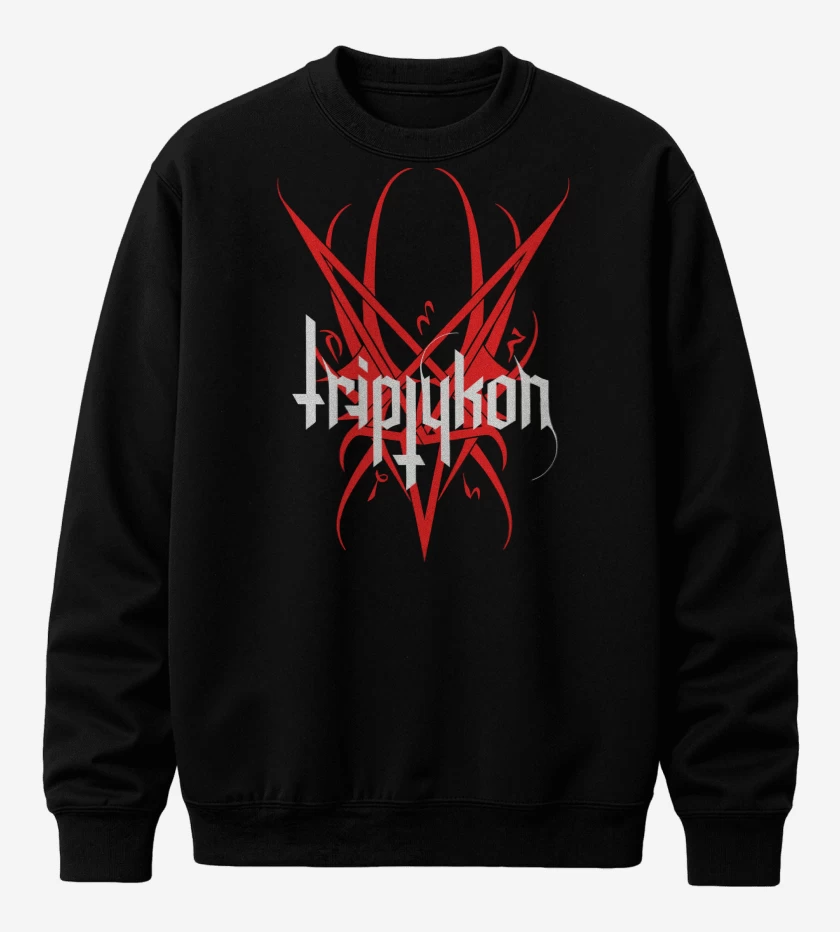 Poleron polo Negro de Triptykon Logo