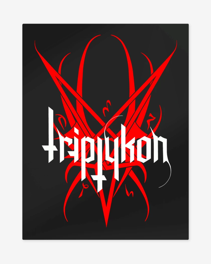 Print metalico Negro de Triptykon Logo