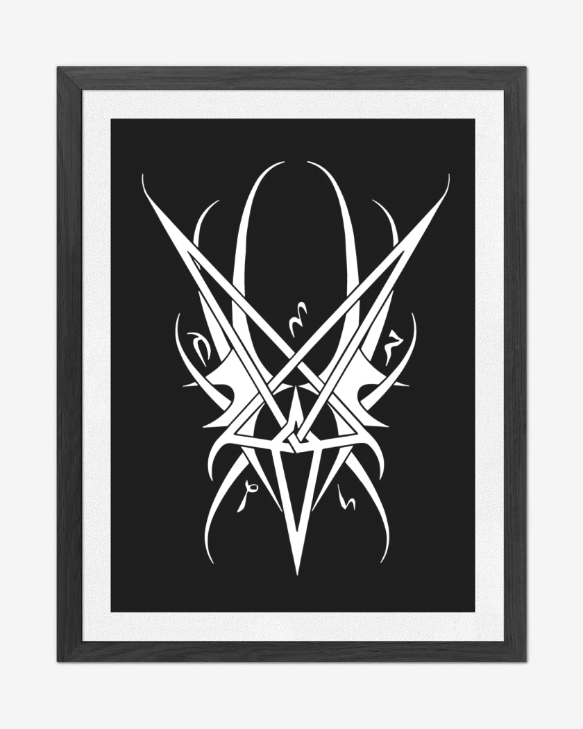 Cuadro decorativo Negro de Triptykon Simbolo