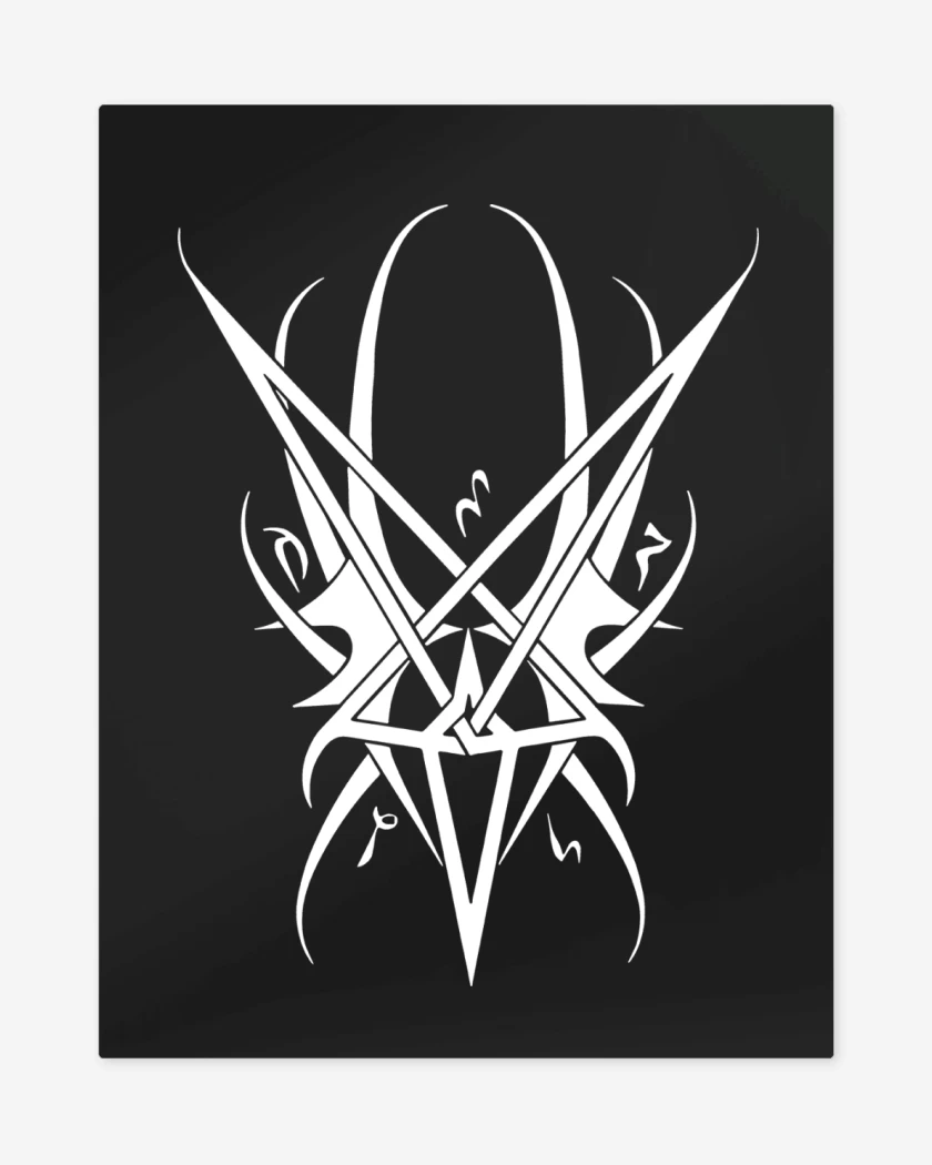 Print metalico Negro de Triptykon Simbolo