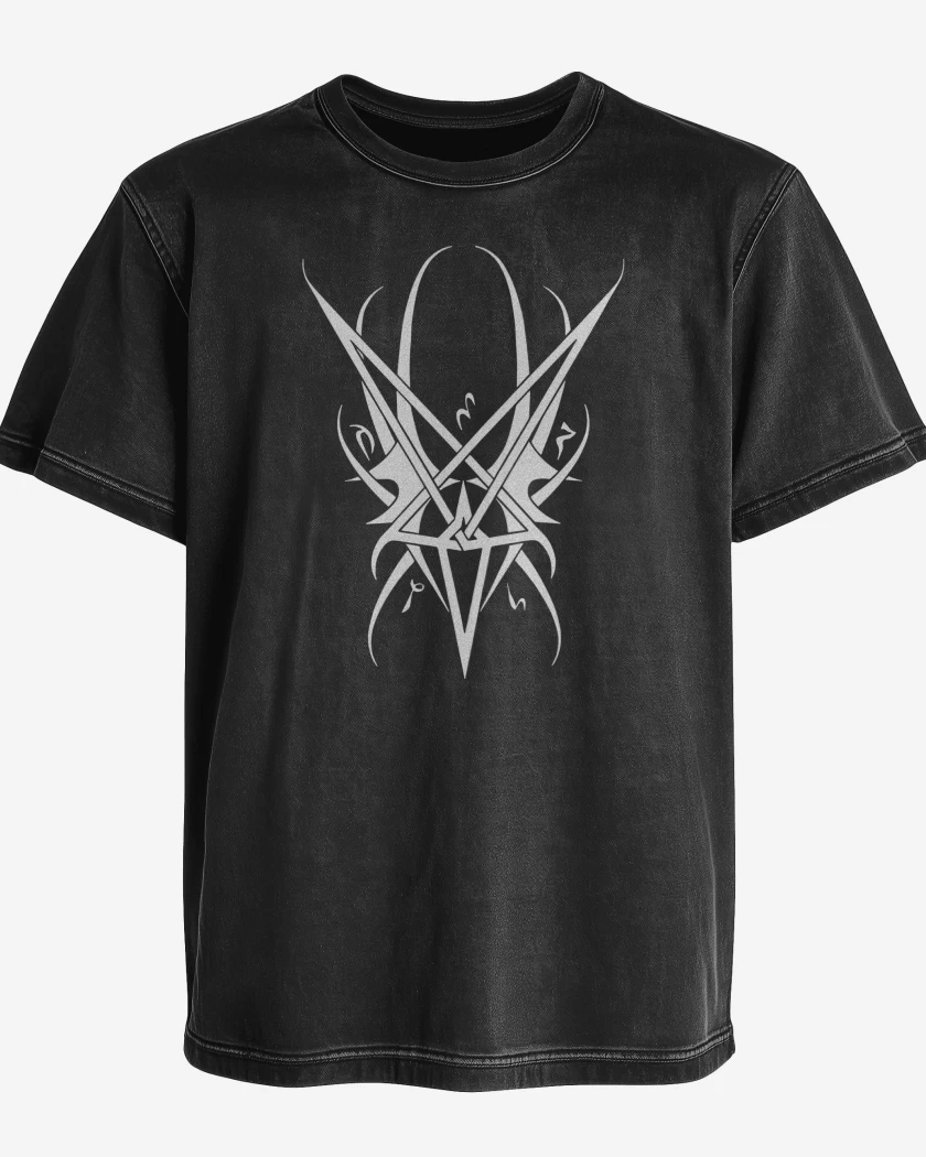 Polera desgastada Negro de Triptykon Simbolo
