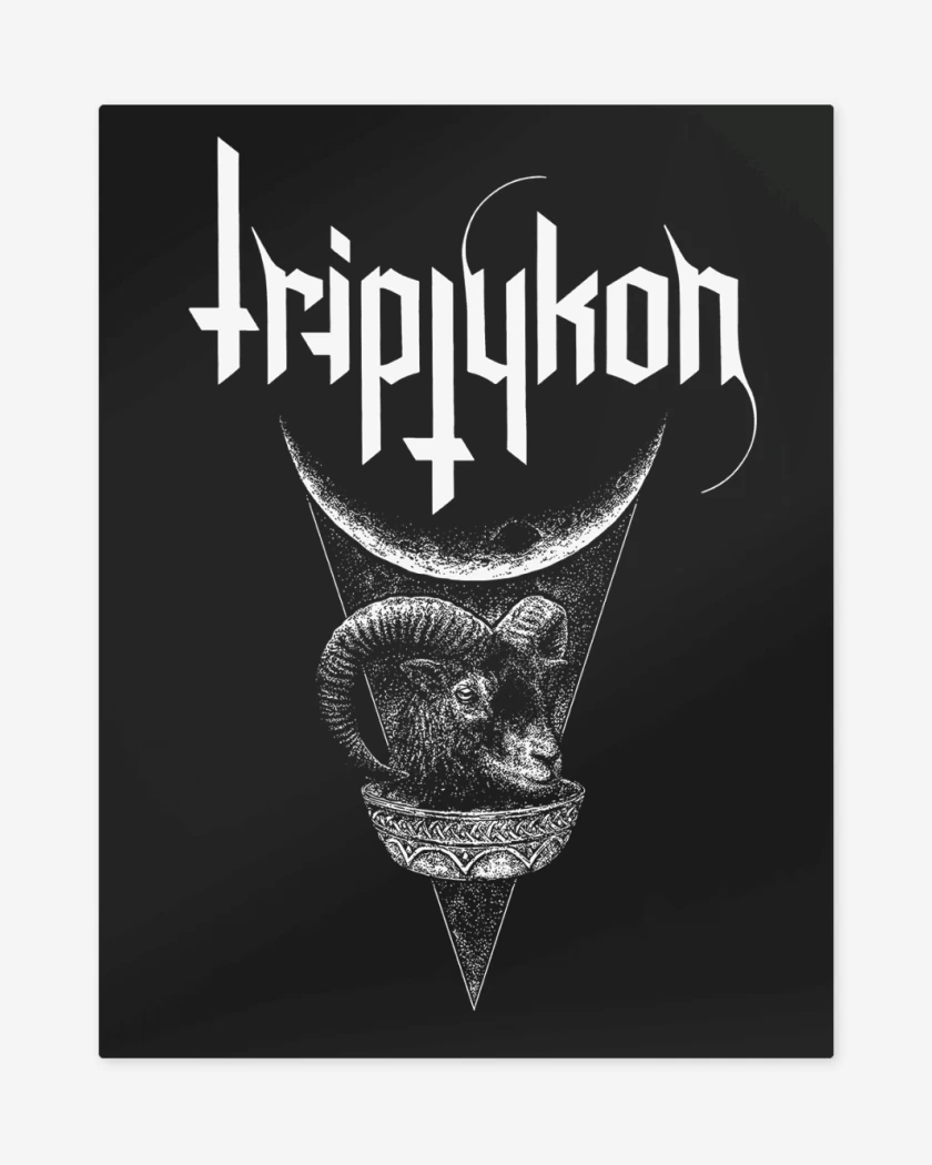 Print metalico Negro de Triptykon Goat Moon