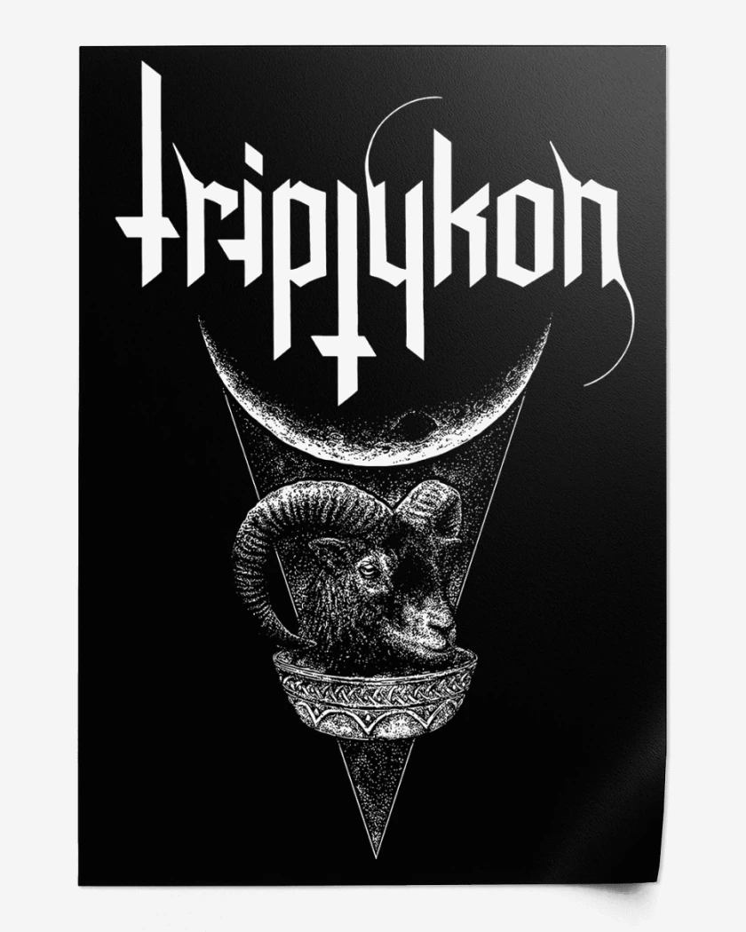 Print Negro de Triptykon Goat Moon