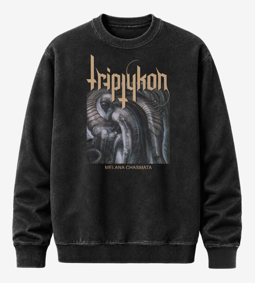 Poleron Polo Acid Wash Negro de Triptykon Melan Chasmata