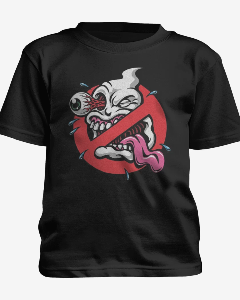 Polera de niño Negro de Ghost buster impresion directa