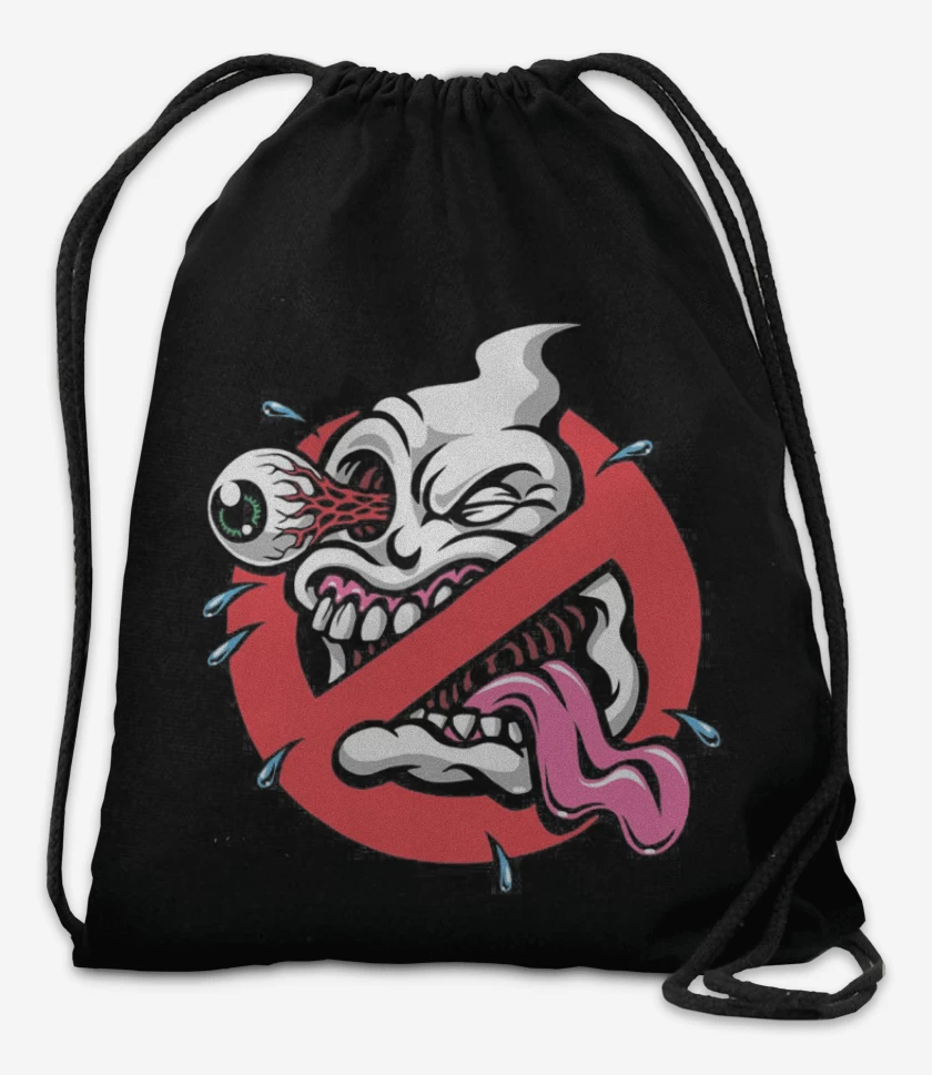 Mochila Negro de Ghost buster impresion directa
