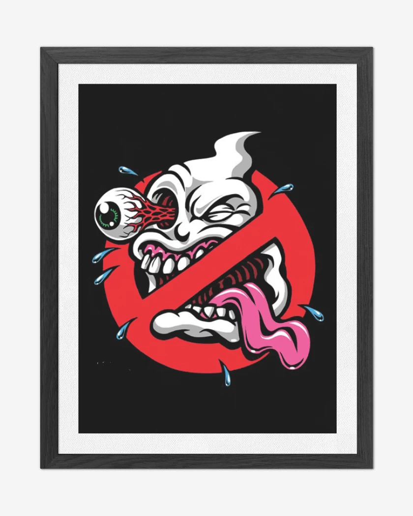 Cuadro decorativo Negro de Ghost buster impresion directa