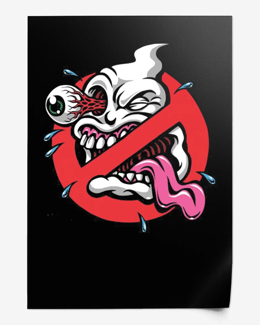 Print Negro de Ghost buster impresion directa