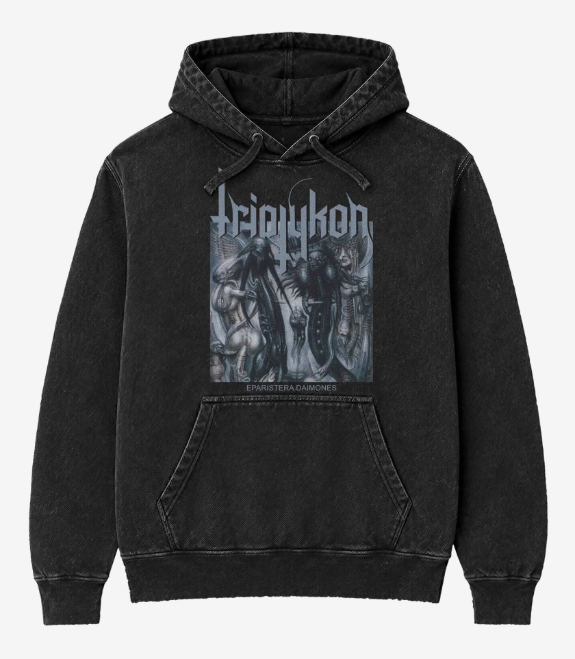 Poleron Canguro Acid Wash Negro de Triptykon Eparistera Daimones