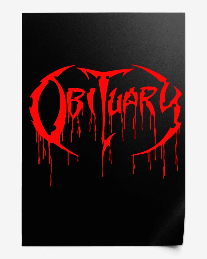 Print Negro de Obiturary Logo