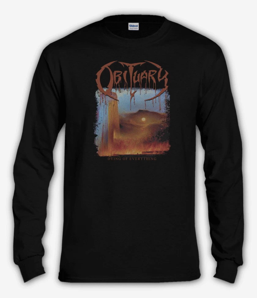 Polera manga larga Negro de Obituary Dying of Everything