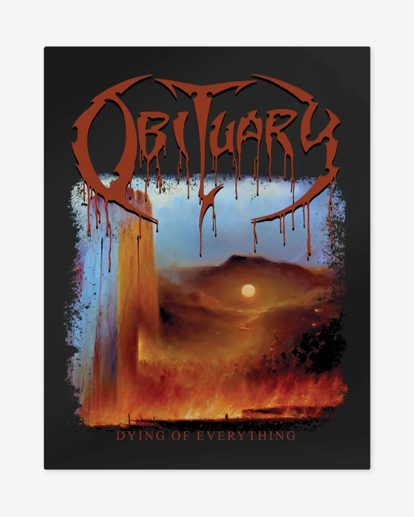 Print metalico Obituary Dying of Everything
