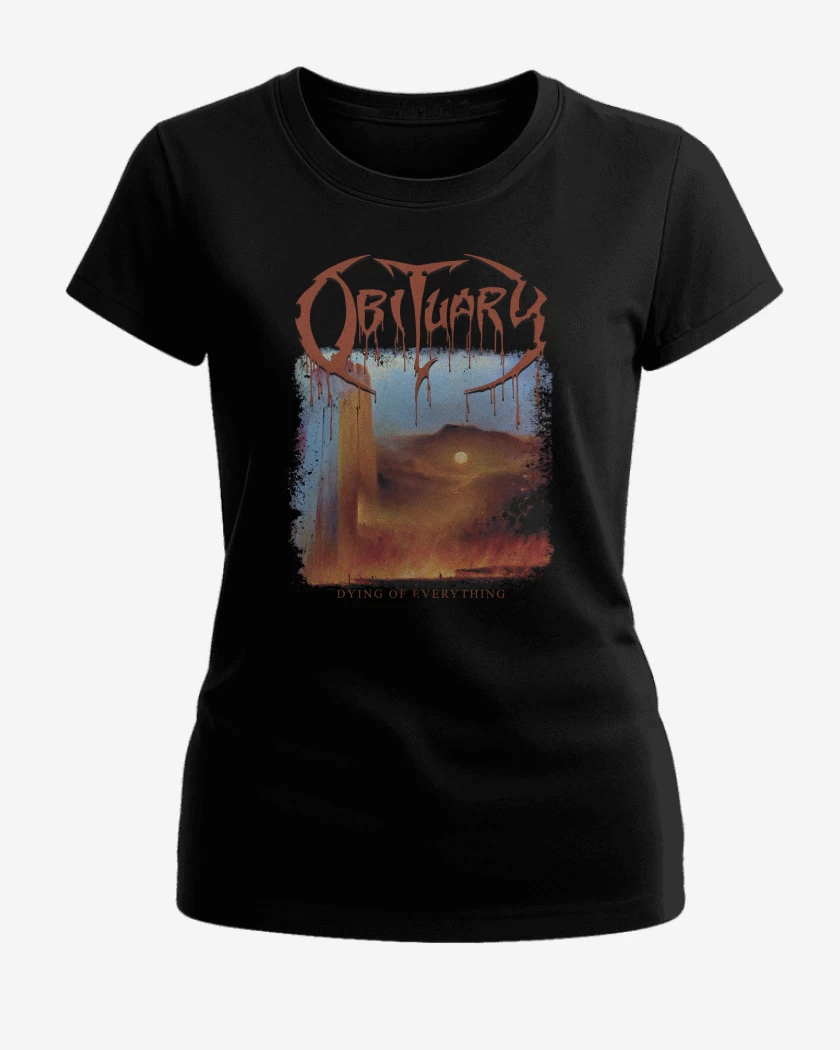 Polera de Mujer Negro de Obituary Dying of Everything