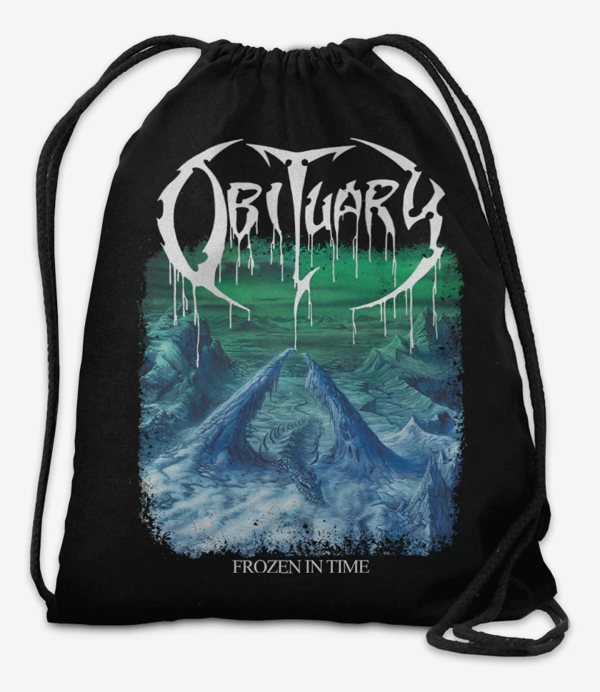 Mochila Negro de Obituary Frozen in Time
