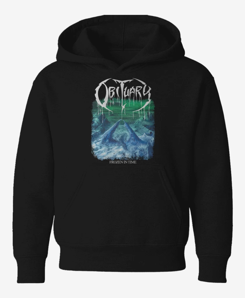 Poleron de niño Negro de Obituary Frozen in Time