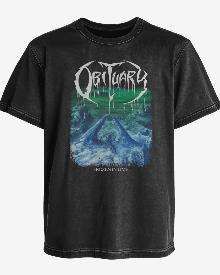 Polera desgastada Obituary Frozen in Time