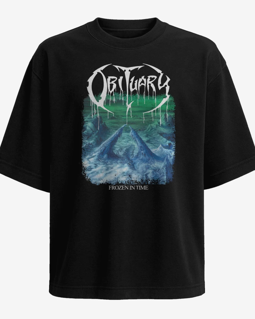 Polera Oversize Obituary Frozen in Time