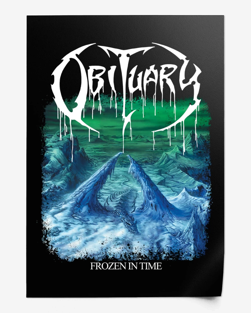 Print Negro de Obituary Frozen in Time
