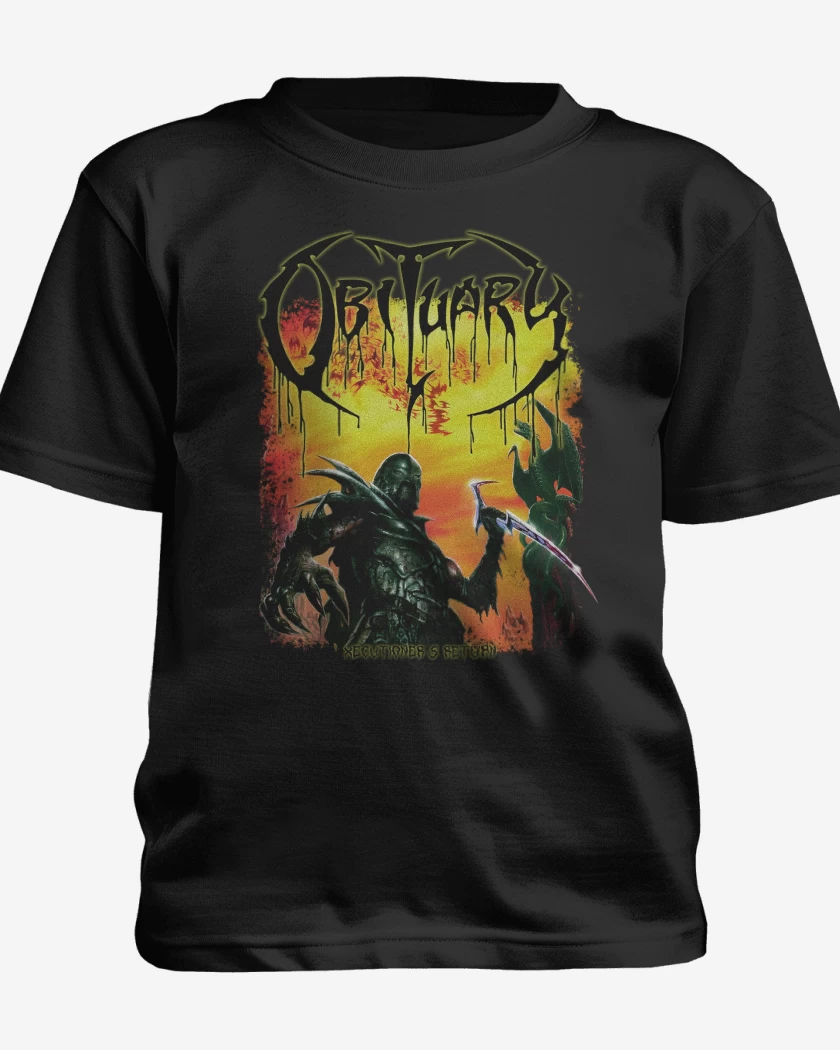 Polera de niño Negro de Obituary Xecutioners Return