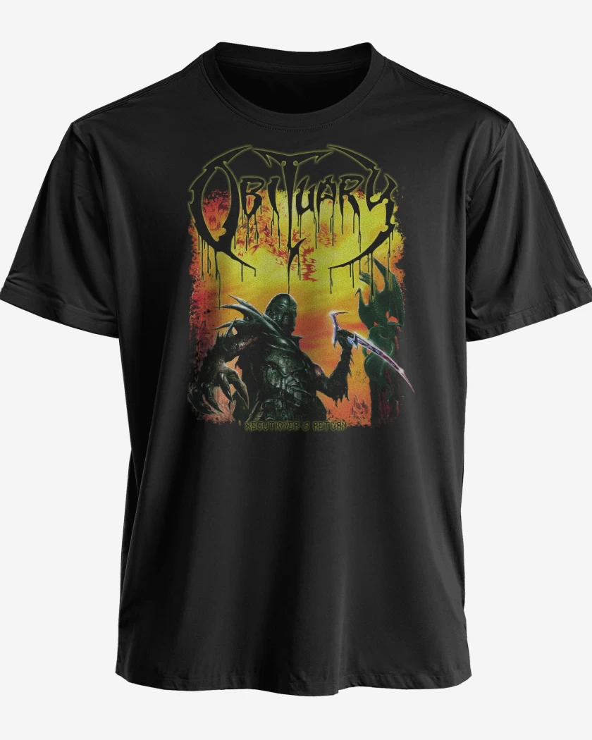 Polera premium Negro de Obituary Xecutioners Return