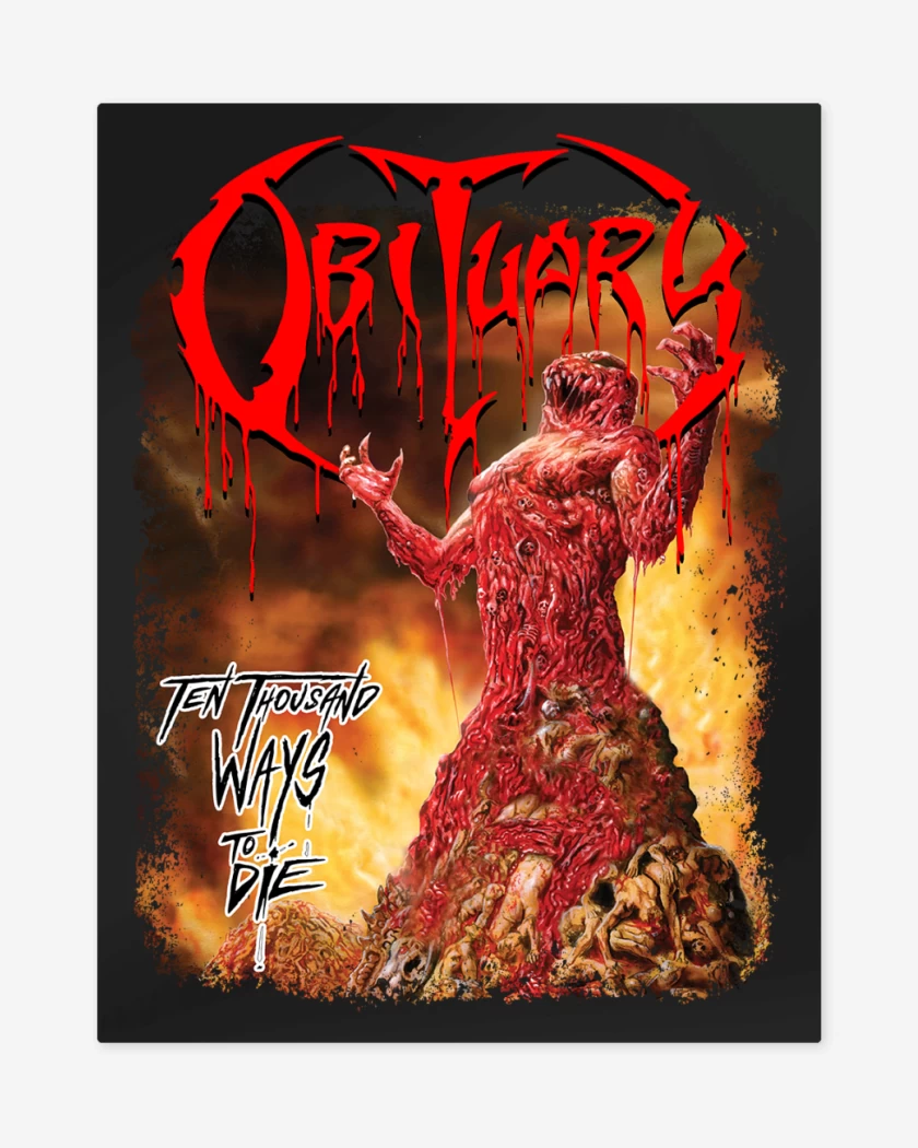 Print metalico Obituary Ten Thousand Ways to Die 